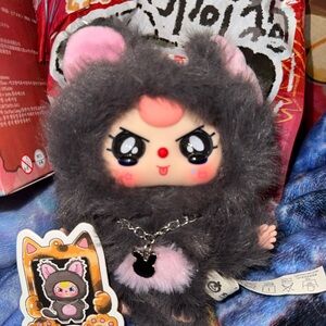 Baby Three Cats and Dogs 4.0 Vinyl Plush Pendant w/ RareCrying Eyes